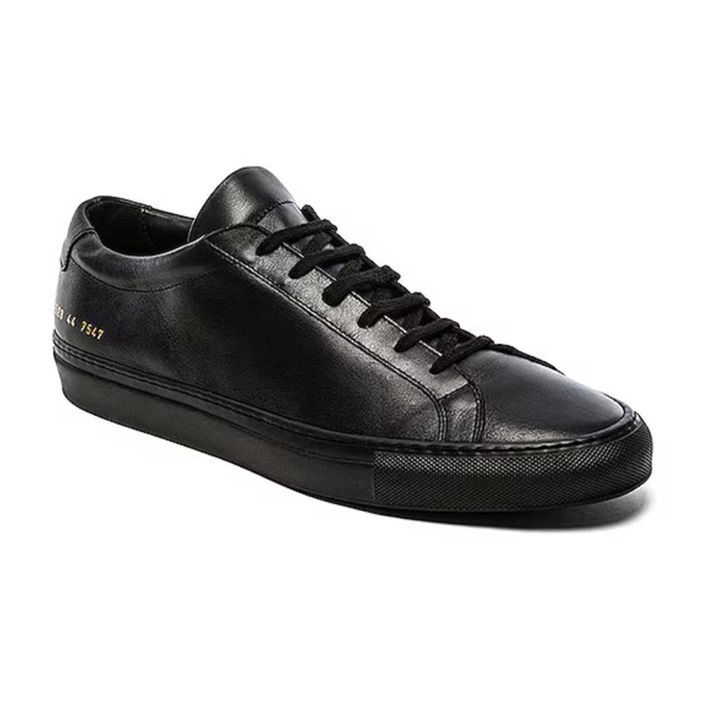 Original Leather Achilles Low in Black by Common Projects